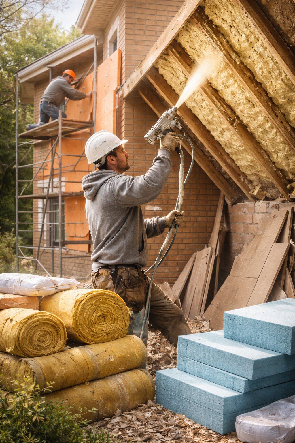 Утепление домов в Владикавказе под ключ от 4329 руб/м2 | Профессионально — ТепломастерВкз
