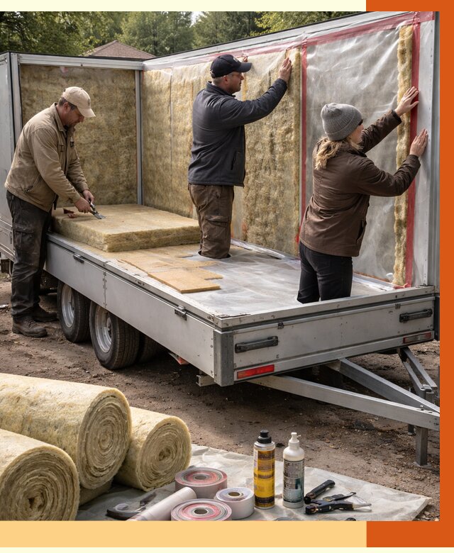 Утепление прицепа в Владикавказе под ключ от 12885 руб. — комплекс от ТепломастерВкз