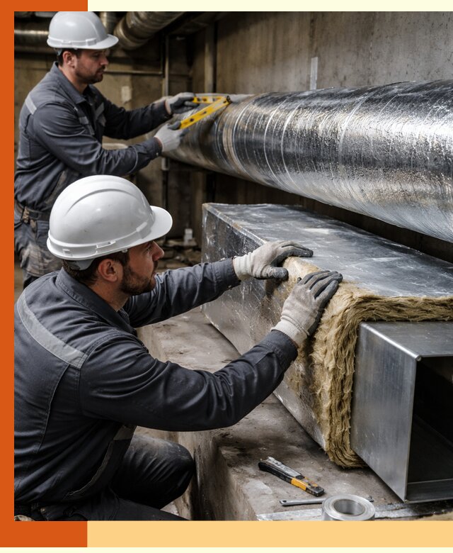 Профессиональное утепление воздуховодов и теплоизоляция в Владикавказе